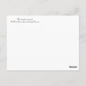 Hummingvogel Postkarte (Rückseite)