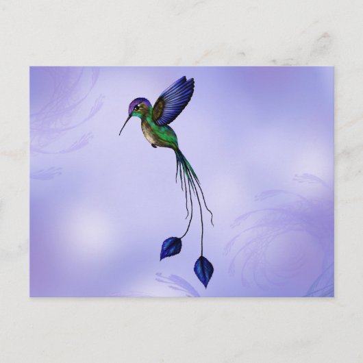 Hummingvogel Postkarte (Vorderseite)
