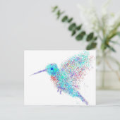 Hummingvogel Postkarte (Stehend Vorderseite)