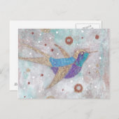 Hummingvogel Postkarte (Vorne/Hinten)
