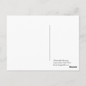 Hummingvogel Postkarte (Rückseite)