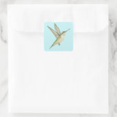 Hummingvogel Quadratischer Aufkleber (Tasche)