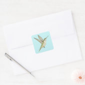 Hummingvogel Quadratischer Aufkleber (Umschlag)