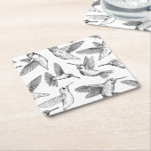 Hummingvögel Rechteckiger Pappuntersetzer (angewinkelt)