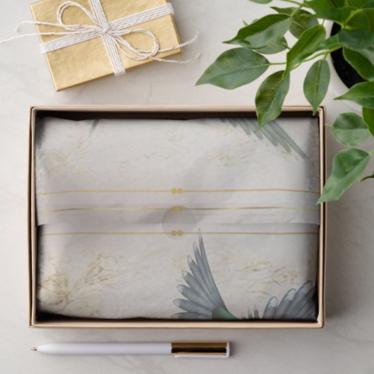 Hummingvögel, Reihe Design 4 Seidenpapier (Geschenk)