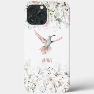 Hummingvogel, Rosen mit rosa Rosen, Grünflächen Case-Mate iPhone Hülle
