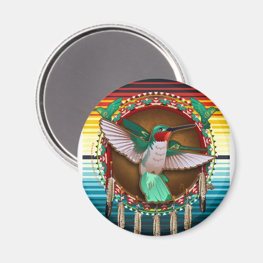 Hummingvogel-Schildmagnet Magnet (Vorderseite/Rückseite)