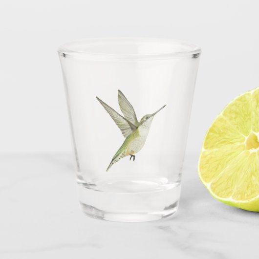 Hummingvogel Schnapsglas (Vorderseite)