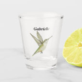 Hummingvogel Schnapsglas (Vorderseite)