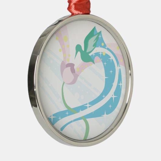 Hummingvogel Silbernes Ornament (Rechts)