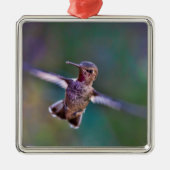 Hummingvogel Silbernes Ornament (Vorne)