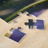 Hummingvogel stürzt in eine Iris Puzzle (Seite)