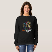 Hummingvogel: Tropischer Vogel von Vögeln Sweatshirt (Vorne ganz)