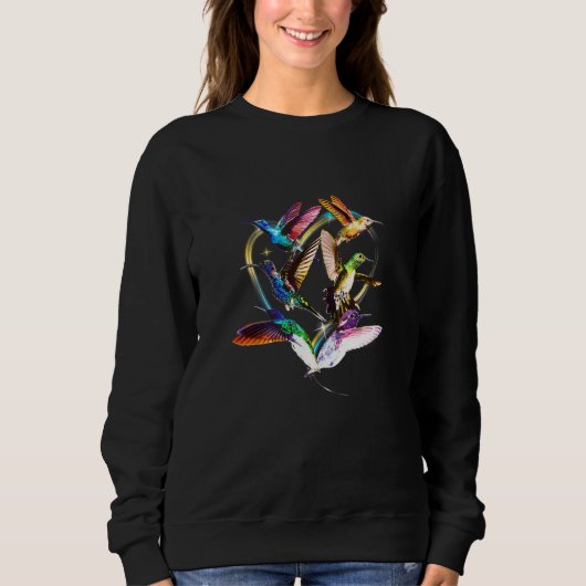 Hummingvogel: Tropischer Vogel von Vögeln Sweatshirt (Vorderseite)