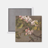 Hummingvogel und Apfelblüten Magnet (Vorderseite/Rückseite)