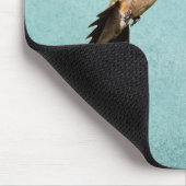 Hummingvogel und Apfelblüten Mousepad (Ecke)
