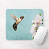 Hummingvogel und Apfelblüten Mousepad (Mit Mouse)