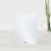 Hummingvogel und Blaue Welle Einladung zum Geburts (Rückseite)