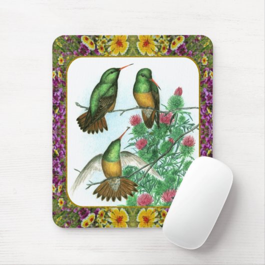 Hummingvögel und Blume #1 Mousepad (Mit Mouse)