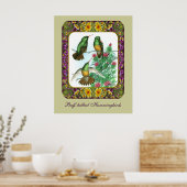 Hummingvögel und Blume #1 Poster (Küche)