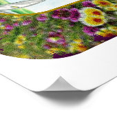 Hummingvögel und Blume #2 Poster (Ecke)
