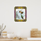 Hummingvögel und Blume #2 Poster (Küche)