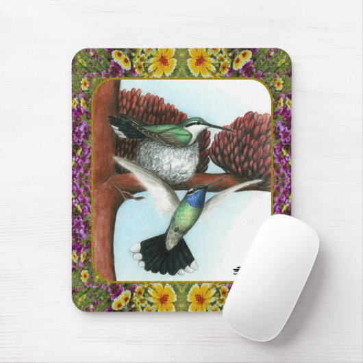 Hummingvögel und Blume #3 Mousepad (Mit Mouse)