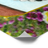 Hummingvögel und Blume #3 Poster (Ecke)