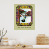 Hummingvögel und Blume #3 Poster (Küche)