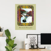 Hummingvögel und Blume #3 Poster (Heimbüro)