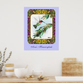 Hummingvögel und Blume #4 Poster (Küche)