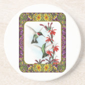 Hummingvögel und Blume #5 Getränkeuntersetzer (Vorne)