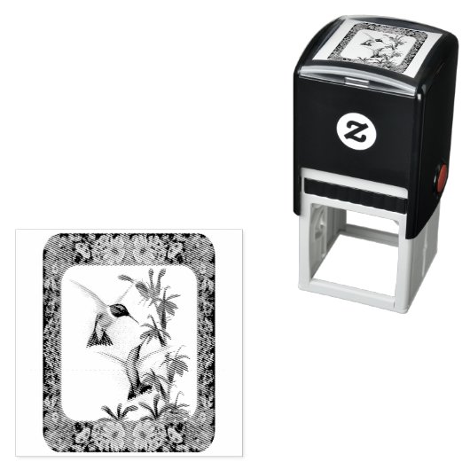 Hummingvögel und Blume #5 Permastempel (Beispiel)