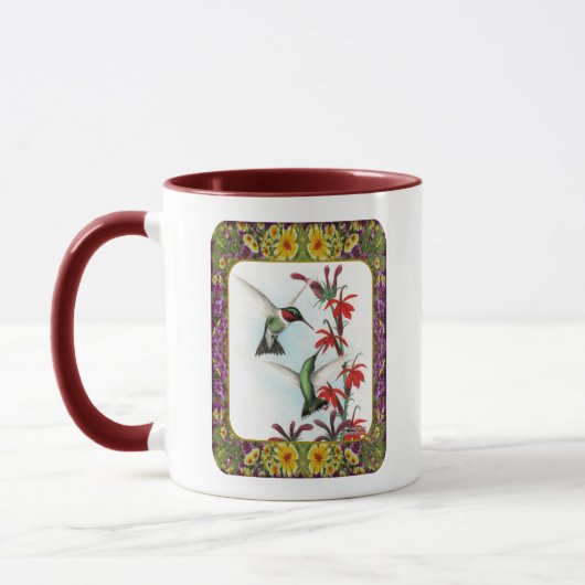 Hummingvögel und Blume #5 Tasse (Links)