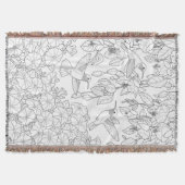 Hummingvögel und Blume Farbseiten für Erwachsene Decke (Vorderseite)