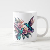 Hummingvogel und Blume Jumbo-Tasse (Rechts)