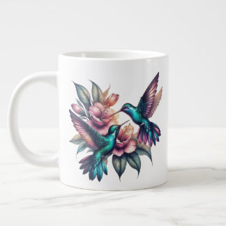 Hummingvogel und Blume Jumbo-Tasse