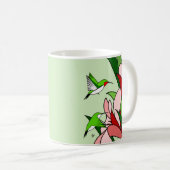 Hummingvogel und Blume Kaffeetasse (VorderseiteRechts)