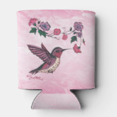 Hummingvogel und Blume können sich kühlen Dosenkühler (Rückseite)