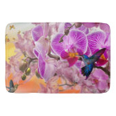 Hummingvögel und Blume Landweg, Zuhause Rug oder M Badematte (Vorderseite)
