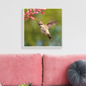 Hummingvogel und Blume Leinwanddruck (Insitu (Wohnzimmer))