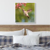 Hummingvogel und Blume Leinwanddruck (Insitu (Schlafzimmer))