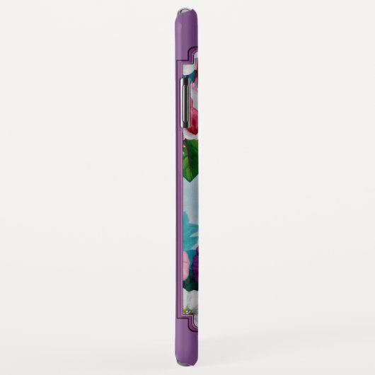 Hummingvögel und Blume Lila Case-Mate iPhone Hülle (Hinten/Rechts)