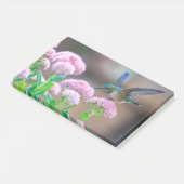 Hummingvogel und Blume Post-it Klebezettel (angewinkelt)