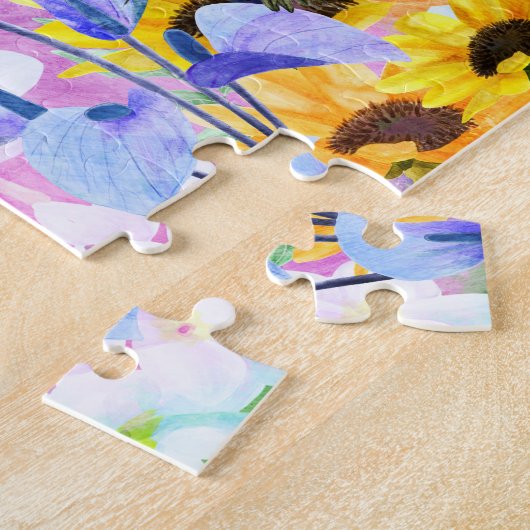 Hummingvögel und Blume Puzzle (Seite)