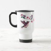 Hummingvogel und Blume Reisebecher (Links)