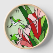 Hummingvogel und Blume rund um die Uhr (Vorderseite)