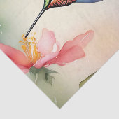 Hummingvogel und Blume Seidenpapier (Ausschnitt)
