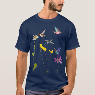 Hummingvogel und Blume T-Shirt