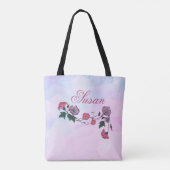 Hummingvogel und Blume Tote Tasche (Rückseite)